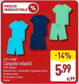 ALDI Lily & dan - conjunto infantil oferta