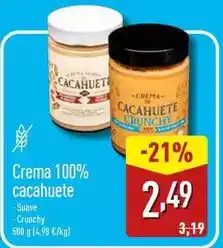 ALDI Crema 100% cacahuete oferta