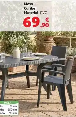 Alcampo Mesa caribe oferta