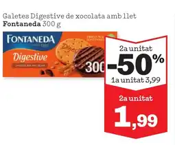 Sorli FONTANEDA Galetes Digestive de xocolata amb llet oferta