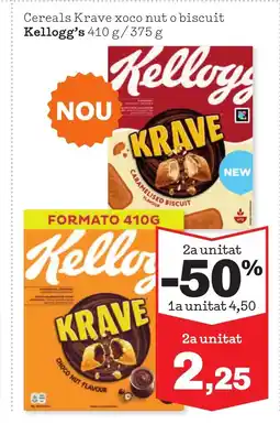 Sorli KELLOGG'S Cereals Krave xoco nut o biscuit oferta