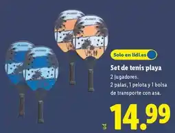 Lidl Solo - set de tenis playa oferta