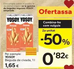 Caprabo Yosoy - beguda de civada oferta