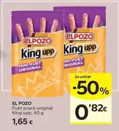 Caprabo El pozo - fuet snack original king upp oferta
