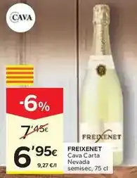 Caprabo Freixenet - cava carta nevada semisec oferta