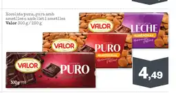 Sorli VALOR Xocolata pura, pura amb ametlles o amb llet i ametlles oferta
