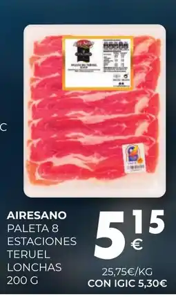 CashDiplo AIRESANO Paleta 8 estaciones teruel lonchas oferta