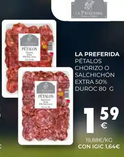 CashDiplo LA PREFERIDA Pétalos chorizo o salchichón extra 50% duroc oferta