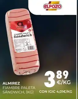 CashDiplo ALMIREZ Fiambre paleta sandwich oferta