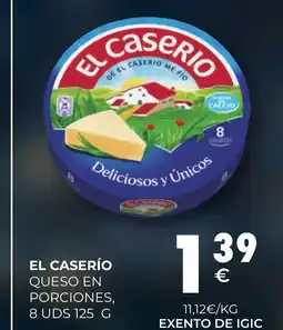 CashDiplo EL CASERIO Queso en porciones oferta