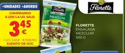 CashDiplo FLORETTE Ensalada mezclum oferta