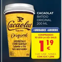 CashDiplo CACAOLAT batido original oferta