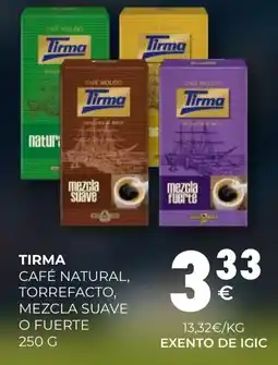CashDiplo TIRMA Café natural, torrefacto, mezcla suave o fuerte oferta