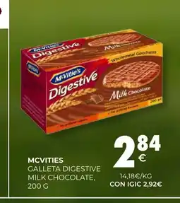 CashDiplo MCVITIES Galleta digestive milk chocolate oferta