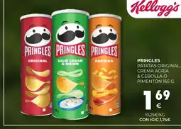 CashDiplo PRINGLES Patatas original, crema agría & cebolla o pimentón oferta