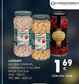 CashDiplo LOZANO Alubia granja, garbanza o alubia roja cocida oferta