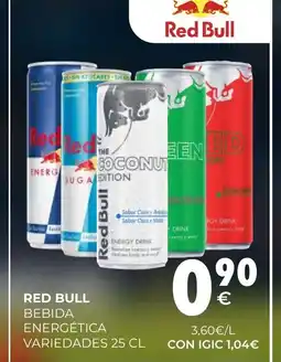 CashDiplo RED BULL Bebida energética variedades oferta