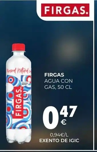 CashDiplo FIRGAS. Agua con gas oferta
