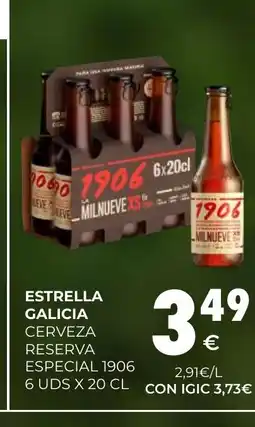 CashDiplo ESTRELLA GALICIA Cerveza reserva especial 1906 oferta
