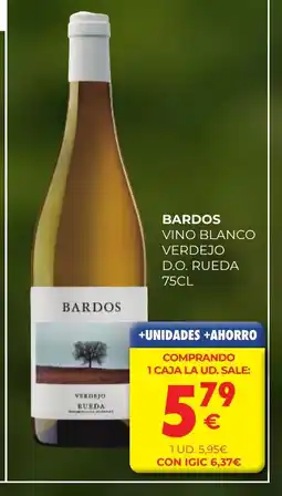 CashDiplo BARDOS Vino blanco verdejo d.o. rueda oferta