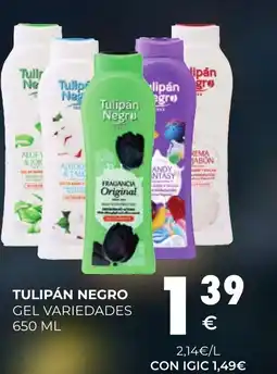 CashDiplo TULIPÁN NEGRO Gel variedades oferta