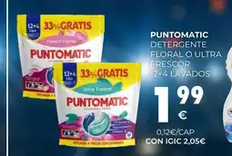 CashDiplo PUNTOMATIC Detergente floral o ultra frescor 12+4 lavados oferta