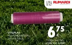 CashDiplo UTILPLAS Film industrial 250 metros oferta