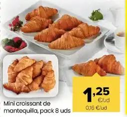 Autoservicios Familia Mini croissant de mantequilla, pack 8 uds oferta
