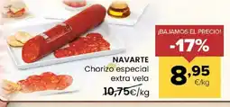 Autoservicios Familia NAVARTE Chorizo especial extra vela oferta