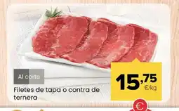 Autoservicios Familia Filetes de tapa o contra de ternera oferta