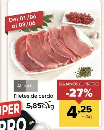 Autoservicios Familia Filetes de cerdo oferta