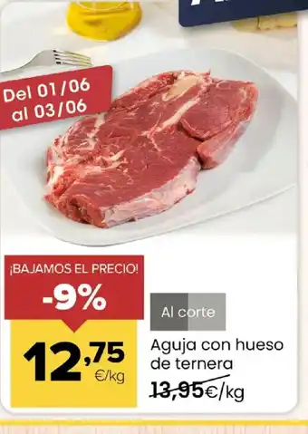 Autoservicios Familia Aguja con hueso de ternera oferta