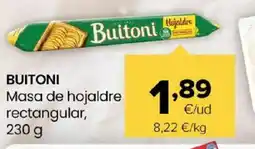 Autoservicios Familia BUITONI Masa de hojaldre rectangular oferta