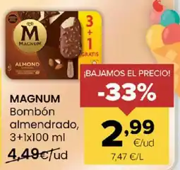 Autoservicios Familia MAGNUM Bombón almendrado oferta