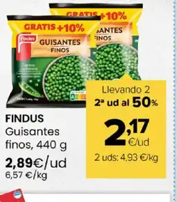 Autoservicios Familia FINDUS Guisantes finos oferta