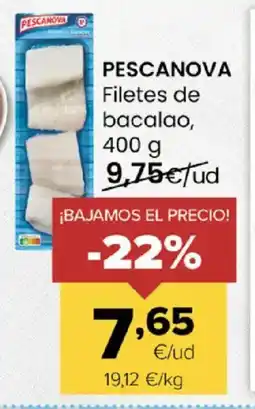 Autoservicios Familia PESCANOVA Filetes de bacalao oferta