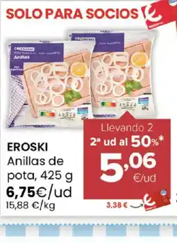 Autoservicios Familia EROSKI Anillas de pota oferta