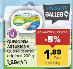 Autoservicios Familia QUESCREM ASTURIANA Queso crema original oferta