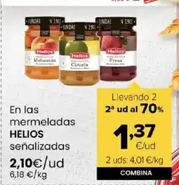 Autoservicios Familia HELIOS En las mermeladas señalizadas oferta