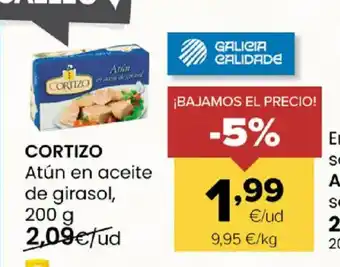 Autoservicios Familia CORTIZO Atún en aceite de girasol oferta