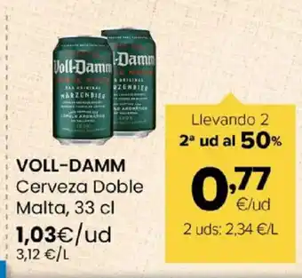 Autoservicios Familia VOLL-DAMM Cerveza Doble Malta oferta