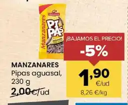 Autoservicios Familia MANZANARES Pipas aguasal oferta