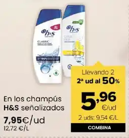 Autoservicios Familia H&S En los champús señalizados oferta