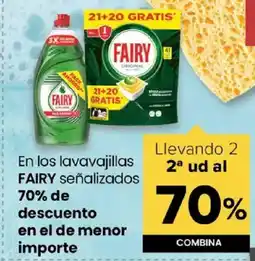 Autoservicios Familia FAIRY En los lavavajillas señalizados oferta