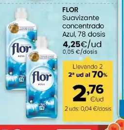 Autoservicios Familia FLOR Suavizante concentrado Azul, 78 dosis oferta