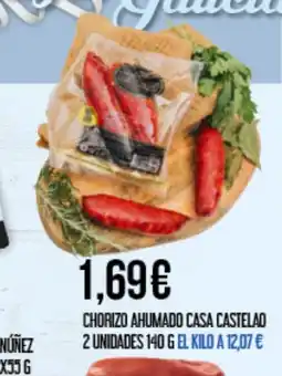 Claudio Chorizo ahumado casa castelao 2 unidades oferta