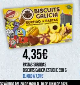 Claudio Pastas surtidas biscuits galicia estuche oferta