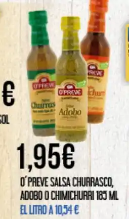 Claudio O'preve salsa churrasco, adobo o chimichurri oferta
