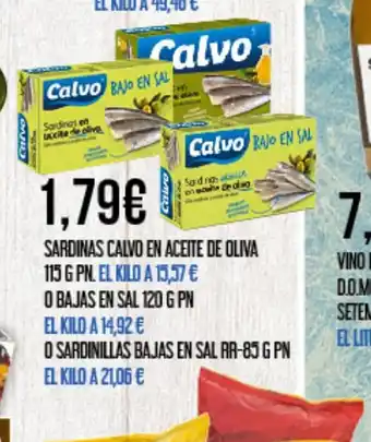 Claudio CALVO Sardinas en aceite de oliva oferta