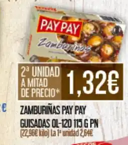 Claudio PAY PAY Zamburiñas guisadas oferta